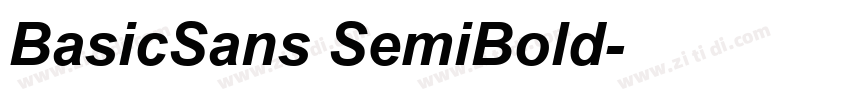 BasicSans SemiBold字体转换 BasicSans SemiBold字体转换